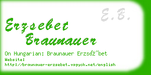 erzsebet braunauer business card